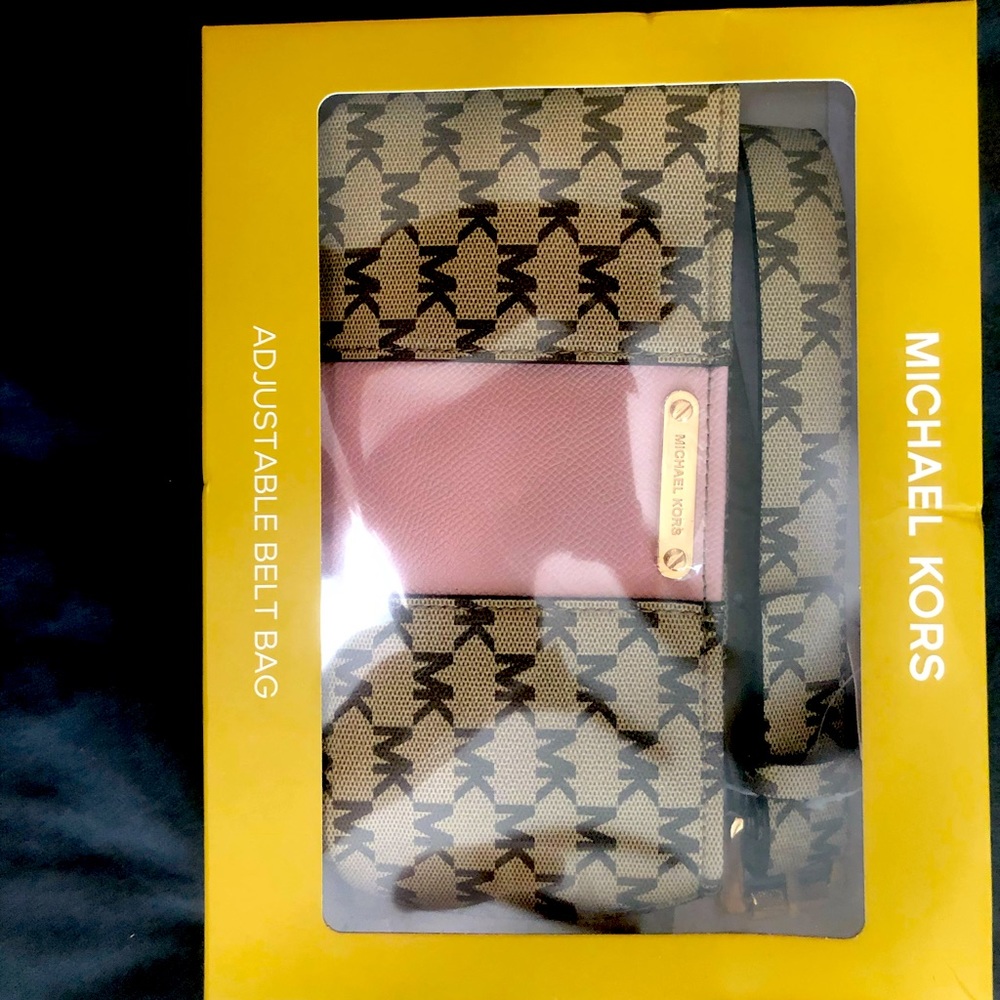 NWT Michael Kors Belt Bag MK purse size L/XL
